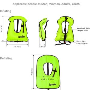Inflatable Snorkel Vest Adult Snorkeling Jackets