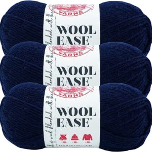 Lion Brand Yarn Wool-Ease Yarn, Nightshade